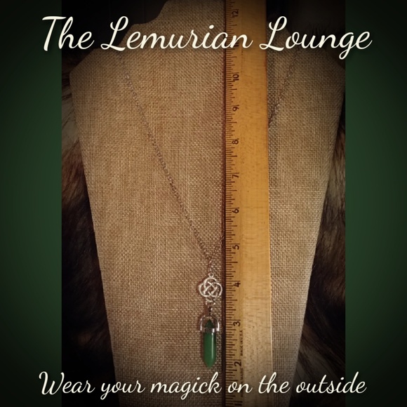 Natural Jade Chakra Boho Gypsy Necklace - Picture 4 of 5